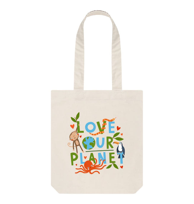 Natural Love Our Planet Tote Bag
