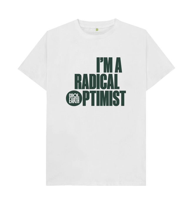 White Cool Earth I'm a Radical Optimist G
