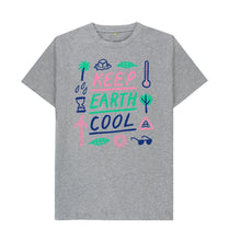 Load image into Gallery viewer, Athletic Grey Keep Earth Cool T-shirt
