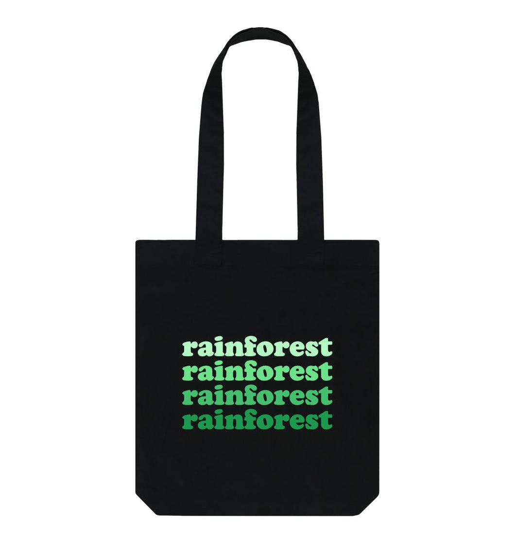 Black Rainforest Tote Bag