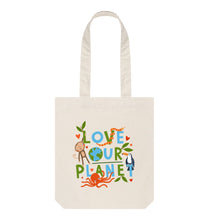 Load image into Gallery viewer, Natural Love Our Planet Tote Bag
