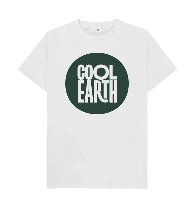White Cool Earth Large Logo T-shirt