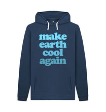 Load image into Gallery viewer, Navy Make Earth Cool Again Hoodies
