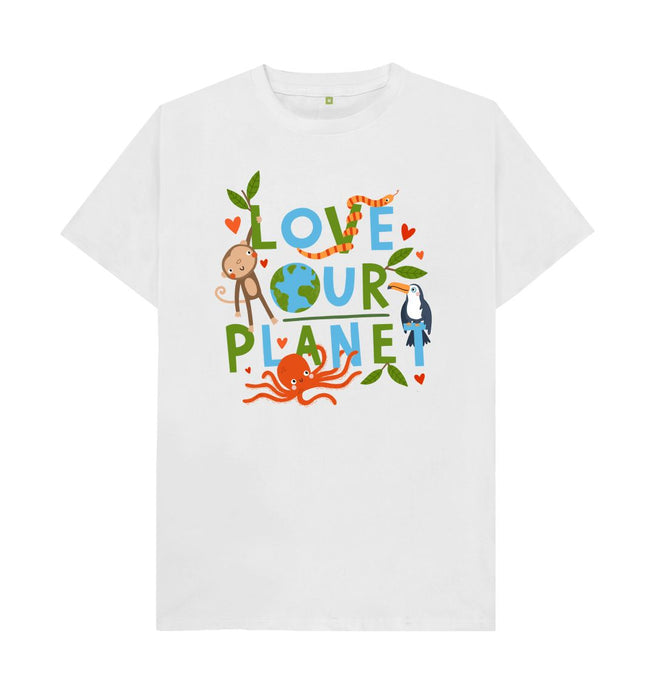 White Love Our Planet T -shirt