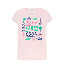 Load image into Gallery viewer, Pink Keep Earth Cool W T-shirt
