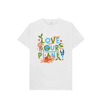 Load image into Gallery viewer, White Jess Moorhouse Kids T-shirt

