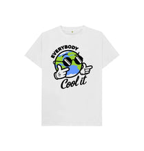Load image into Gallery viewer, White Everybody Cool It Kid&#39;s T-shirt
