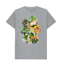 Load image into Gallery viewer, Athletic Grey Forest Animals T- shirt
