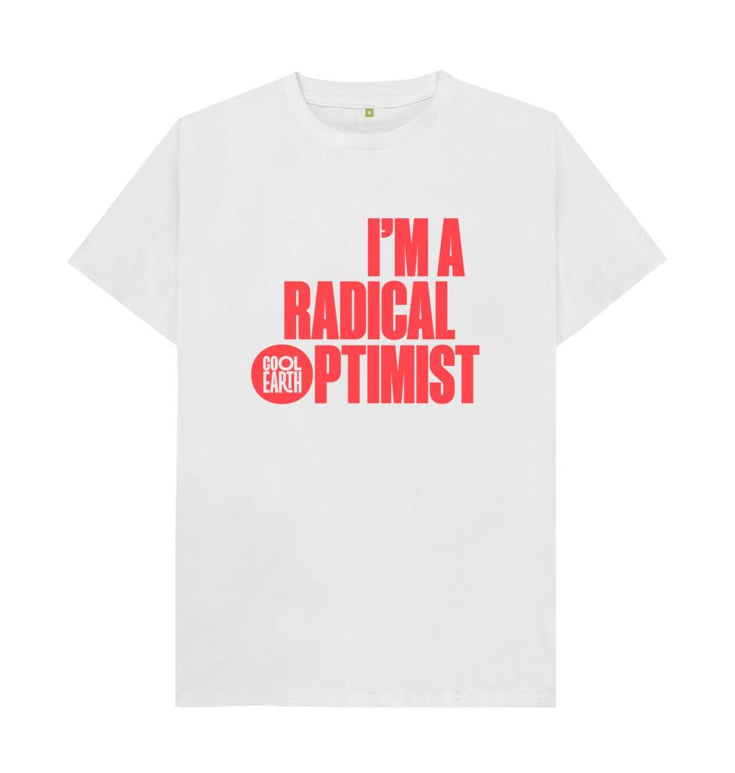 White Cool Earth - I'm a Radical Optimist T-Shirt