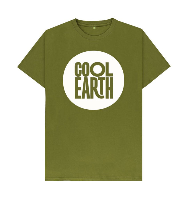 Moss Green Cool Earth Large Logo T-shirt Forest Green