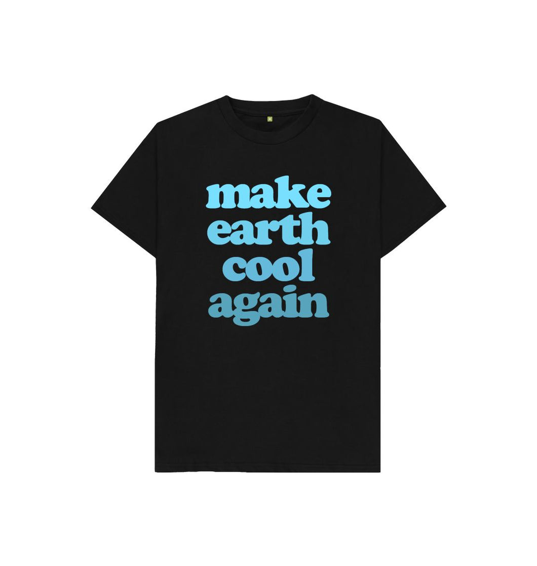 Black Make Earth Cool Again Kids T-shirt