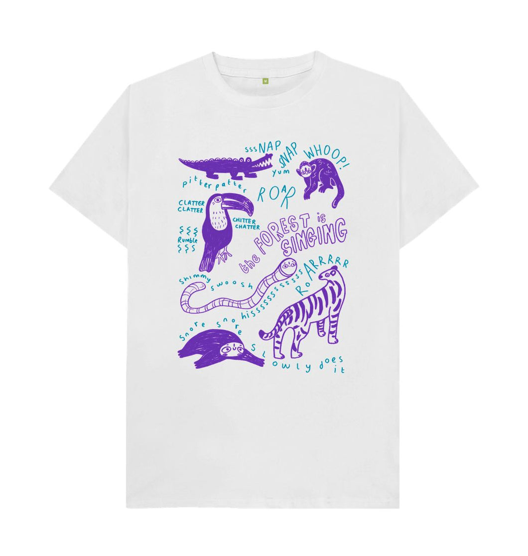 White The Forest is Singing T- shirt