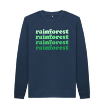 Load image into Gallery viewer, Navy Blue Rainforest Sweatshirts

