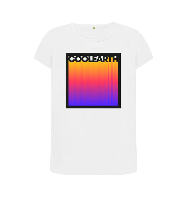 White Cool Earth Gradient T-Shirts