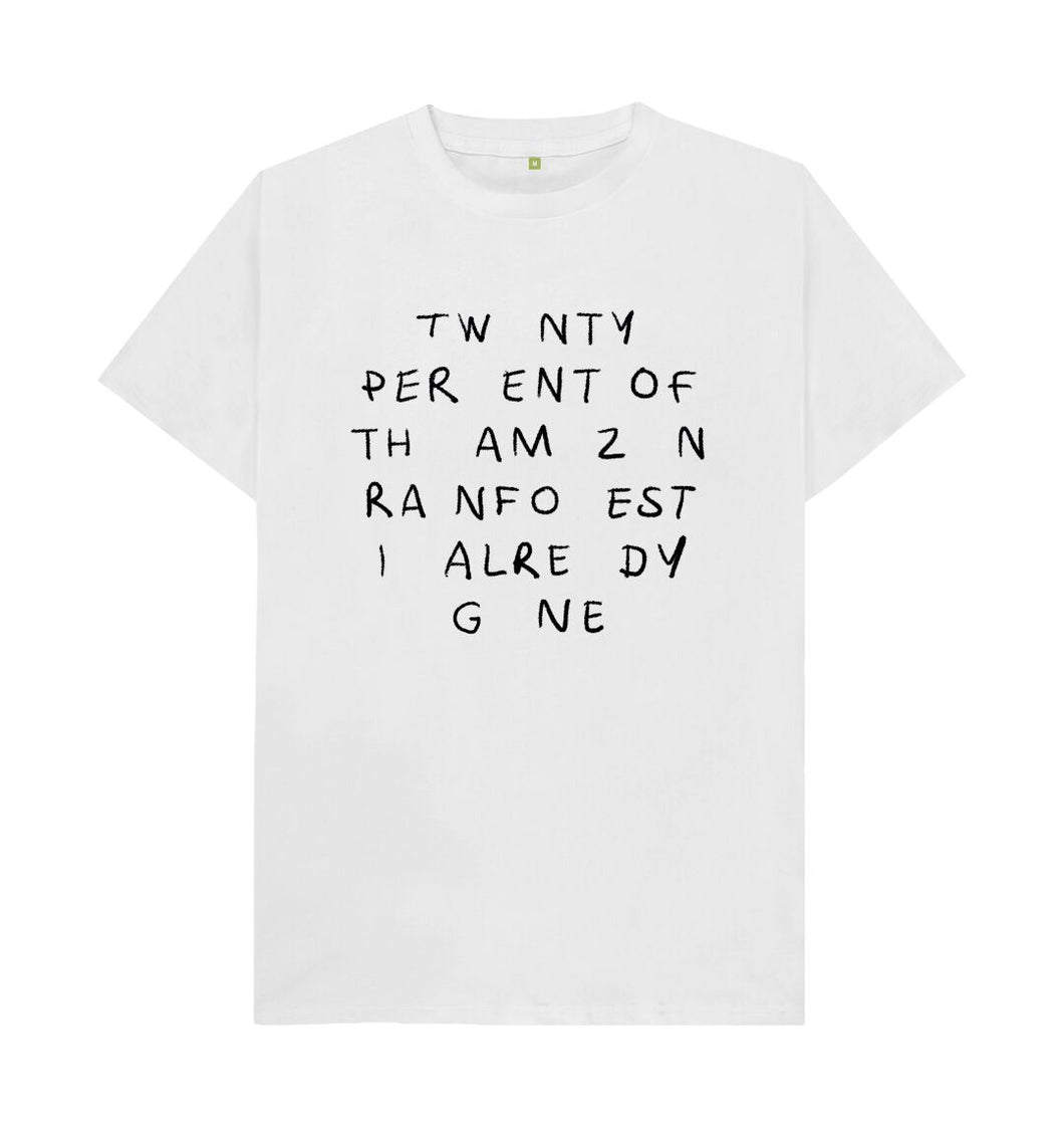 White Twenty Percent U T-shirt