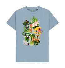 Load image into Gallery viewer, Stone Blue Forest Animals T- shirt
