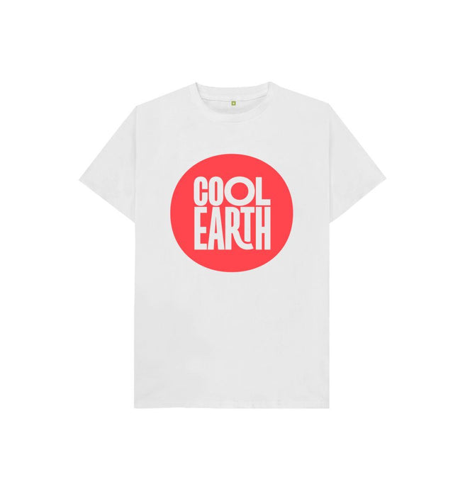 White Cool Earth Large Logo Kids T-shirt C