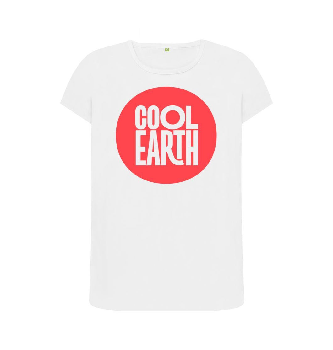 White Cool Earth Large Logo T-shirt C W