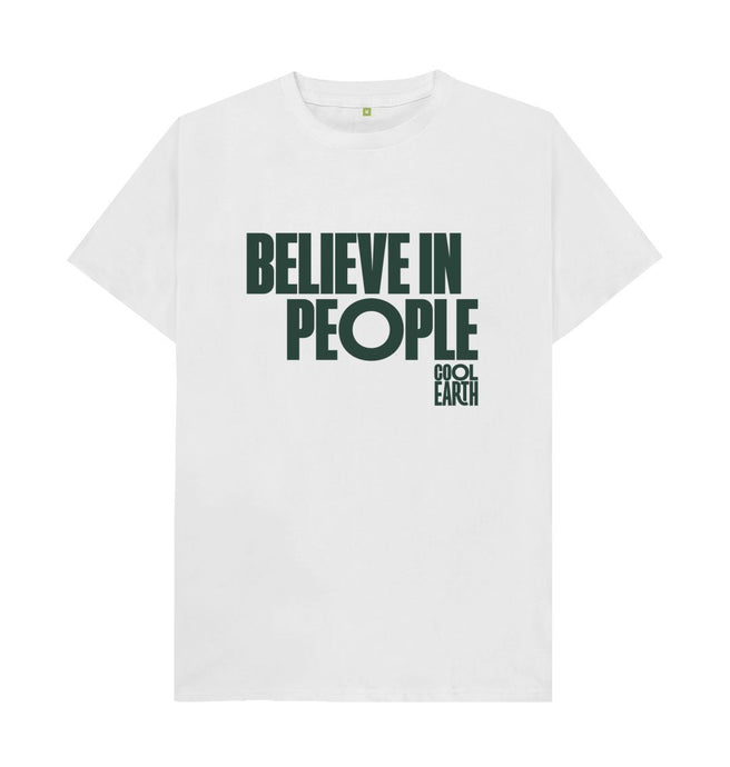 White Cool Earth Believe in People T-shirt G