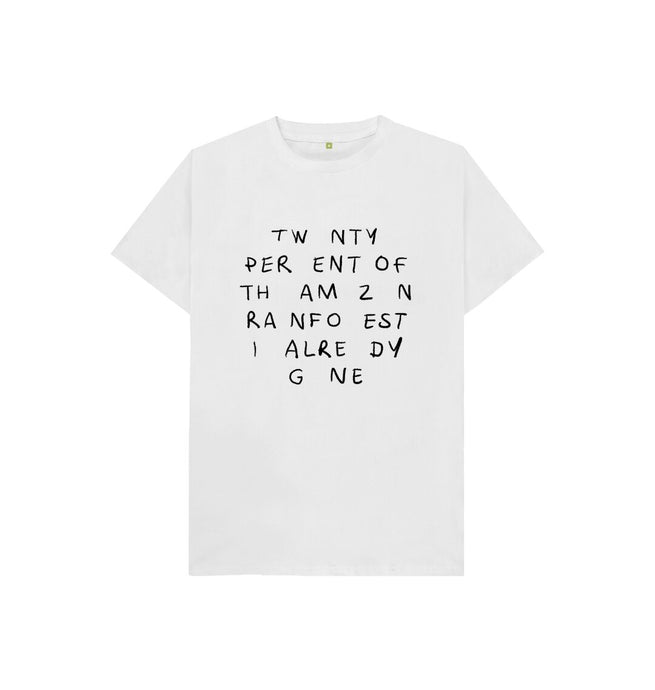 White Twenty Percent Kid's T-shirt